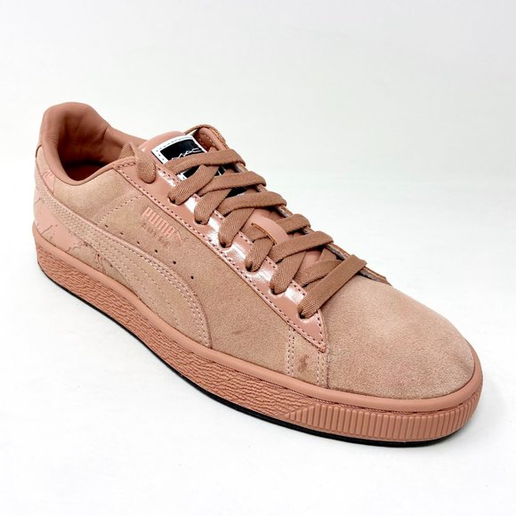Puma Suede Classic x Mac One Creme De Nude Lipstick Womens Sneakers 366289 01 - Picture 2 of 5